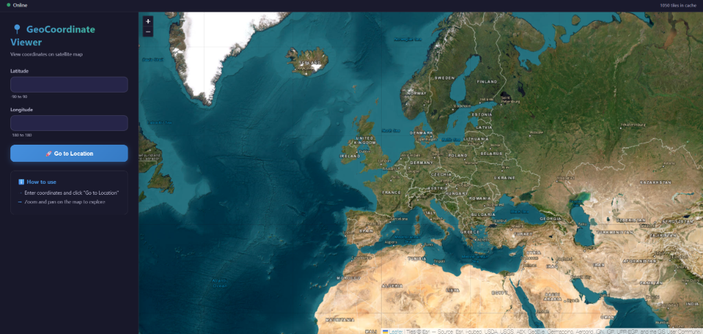 GeoCoordinate Viewer